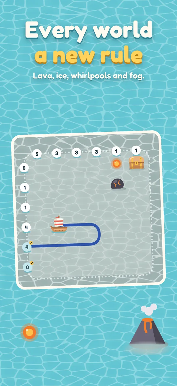 A board of the volcano island with lava